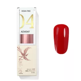 Advent 04 - Gellack 8 ml - Glas-Effekt Rot -