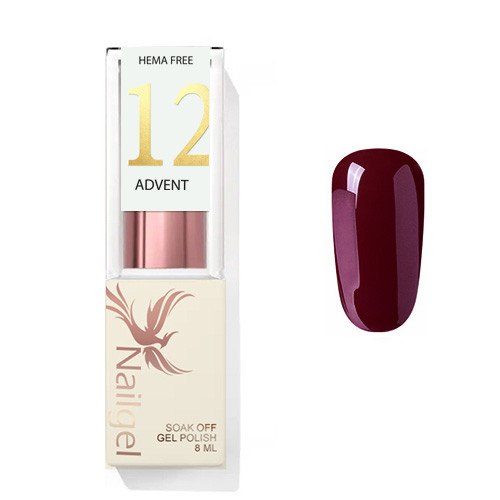 Advent 12 - Gellack 8 ml - Rot-bordeaux -