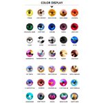 1680 teiliges Kristall Strass Set in 6 verschiedenen Größen P03 -Silber