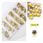 Kristall Strasssteinen 1680er Set in 6 verschiedenen Größen P13 - Citrine AB