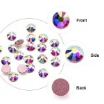 Kristall Strasssteinen 1680er Set in 6 verschiedenen Größen P14 - Mix color AB