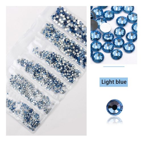Kristall Strasssteinen 1680er Set in 6 verschiedenen Größen P25 - Light blue
