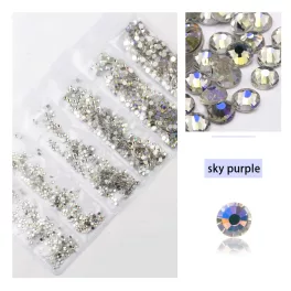   Kristall Strasssteinen 1680er Set in 6 verschiedenen Größen P27 - Sky purple