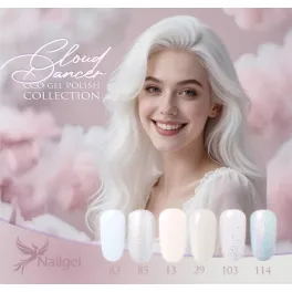   CCO Gel Lack 6er Farbauswahl - Cloud Dancer - Geschenk mit Margerite