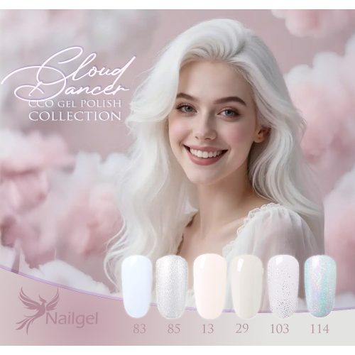 CCO Gel Lack 6er Farbauswahl - Cloud Dancer - Geschenk mit Margerite
