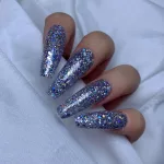 Gel Nageltips, Größe 1, L, Würfel schmal, klar, 50 Stück, Nachfüller