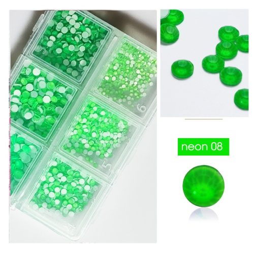 Kristall Strasssteinen 1680er Set in 6 verschiedenen Größen Neon green