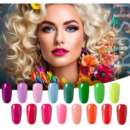   Der Crush Gellackkollektion mit 16 Gel-Nagellacken und einer kostenlosen Margerite.