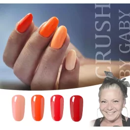   Der Crush  by Gaby  Gellackkollektion mit 4 Gel-Nagellacken und einer kostenlosen Margerite.