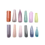 Kunststoff-Nagelschablone, in 12 verschiedenen Sets, 296 Stück