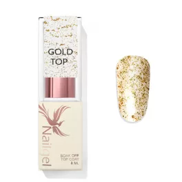 Gold Top Coat – Glanzgel 8 ml