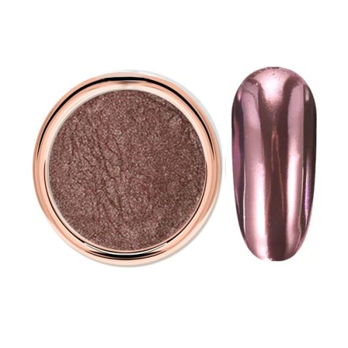 Dunkles Roségold-Chrompulver