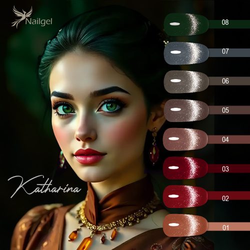 Katharina Gel-Lack Kollektion – 8 Stück + Geschenk-Margerite