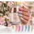 Liquid Polygel Pastell-Kollektion (6 Stück) im Pumpbehälter, mit Geschenk-Effekt-Margerite