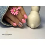 Liquid Polygel Pastell-Kollektion (6 Stück) im Pumpbehälter, mit Geschenk-Effekt-Margerite