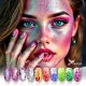 Dekorative Glitzer-Set – 10 Stück