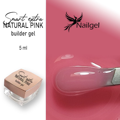 Smart extra Aufbau Gel  -12- , natural pink 5 ml