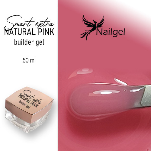 Smart extra Aufbau Gel  -12- , natural pink 50 ml