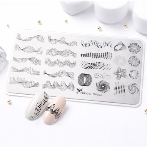 Nagel-Stempelplatte 6 × 12 cm – NNG04