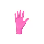 Nitrylex magenta, puderfreie Nitril-Untersuchungshandschuhe in Magenta (intensiv Pink) Farbe S