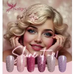 Der Shine It Up! Gellackkollektion mit 6 Gel-Nagellacken und einer kostenlosen Margerite.