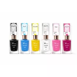 Stamp Gel Stempellack-Kollektion – 6 Stk.