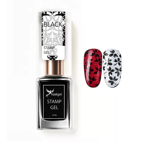 Stamping-Lack – Stamp Gel – BLACK 10 ml
