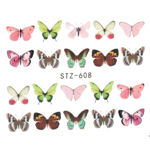 Schmetterlings-Nagelsticker 1