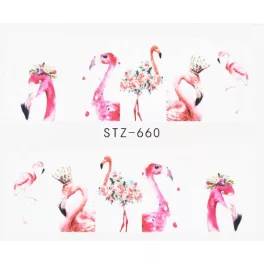Nagelsticker - Flamingo 3