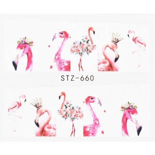 Nagelsticker - Flamingo 3