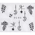 Nagelsticker - Farn 10