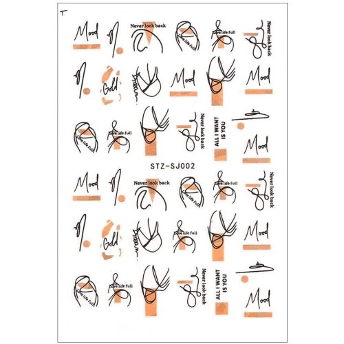 Nagelsticker - Rosegold  2