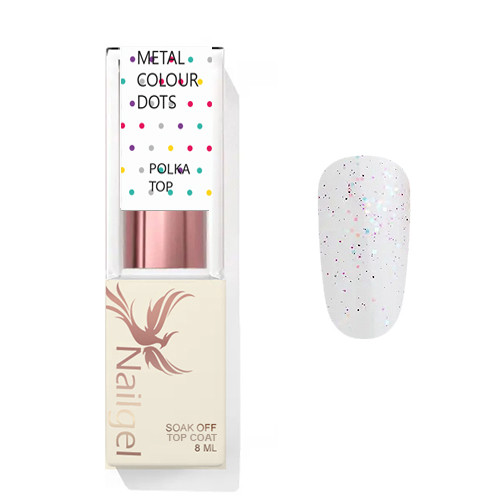 Polka Top Coat - Metal colours - Glanzgel 8ml