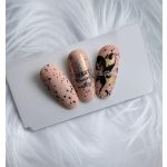 Polka  Velvet Top Coat - Black Flakes - Glanzgel 8ml