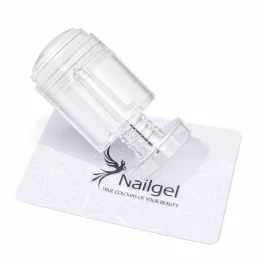 Verstellbarer Silikon-Nagelstempel mit Spatel