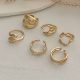 6-teiliges Modering-Set – in Goldfarbe