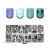 Stamping Schablone, Größe 6x12 cm - ZG-L004