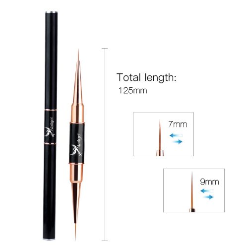 Dekor Pinsel 0 mit 2 Spitzen, 7 und 9 mm