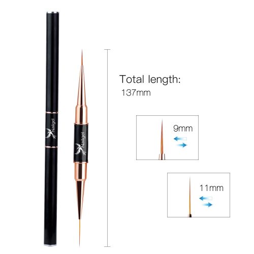 Dekor Pinsel 0 mit 2 Spitzen, 9 und 11 mm